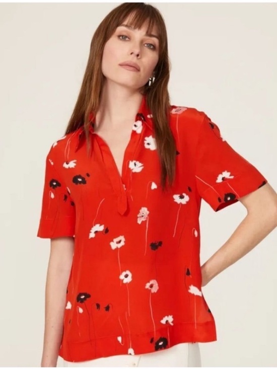 Jason Wu Tops - Jason Wu Top 2 Silk Red